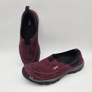 Ryka Canyon Slip On Comfort Loafer Sneaker Plum Purple Suede Womens Sz 7.5 NEW